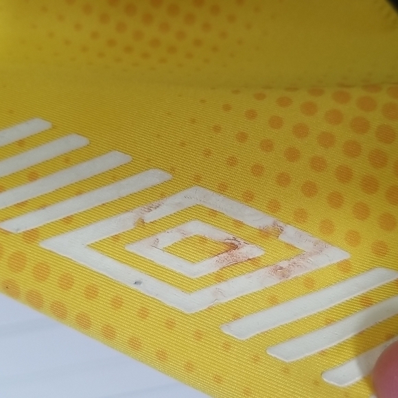 Umbro Mens Small Shirt Neon Yellow & Grey Soccer Athletic Crew Neck Short Sleeve - Picture 5 of 7